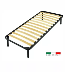 Rete singola con 13 doghe in legno 80x190 cm Discount