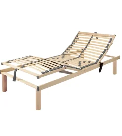 Rete singola dormir "eco relax" motorizzata wireless in legno 80x190 cm Hot