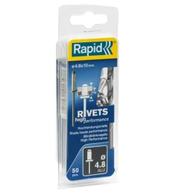 Rivettatrici E Rivetti-Rivetti diametro 4.8x20mm. alu + punta da trapano blister da 50