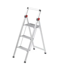 Scala 3 gradini "mini slimstep" in alluminio, 65x17x42 cm Best