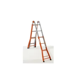 Scala multifunzionale allungabile in acciaio gierre 4+4 gradini Hot