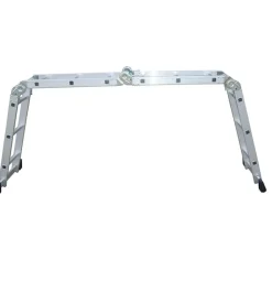 Scala multifunzione essenza "everest 4x3" in alluminio con portata massima 150 kg 27x35x92 cm Discount