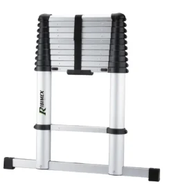 Ribimex Trabatelli E Scale Professionali-Scala telescopica allungabile in alluminio da 11 gradini con altezza massima di 320 cm - .
