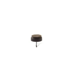 Scivoli in feltro tondi con chiodo ø 28 mm. - marrone - 8 pz. Outlet