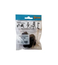 Scivoli in feltro tondi con chiodo ø 28 mm. - marrone - 8 pz. Outlet