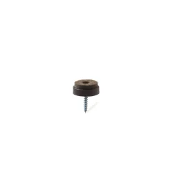 Scivoli in feltro tondi con vite ø 24 mm. - marrone - 8 pz. Online