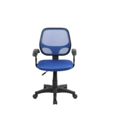 Sedia da ufficio blu "smart2" con braccioli, 57x56x88-100 cm Best