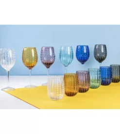 Servizio di bicchieri "shiraz" in vetro colorato, 6 pezzi Discount