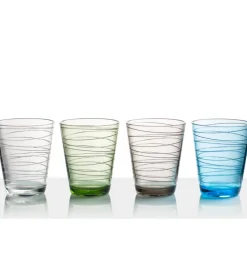 Brunner Set 4 bicchieri "onda" in policarbonato 30 cl New