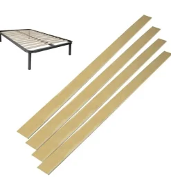 Set 4 doghe di ricambio per letto in betulla Best