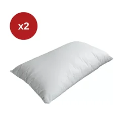 Set 2 guanciali "dolce sonno" con imbottitura in fibre di poliestere 78x48 cm Best