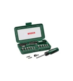 Bosch Trapani E Avvitatori-Set 46 inserti per avvitatore in acciaio inossidabile