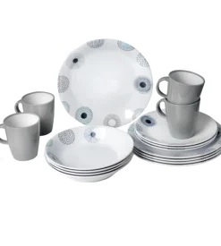 Brunner Set 16 stoviglie da campeggio "deep sea" in melamina antiscivolo Online