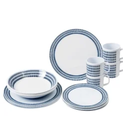 Brunner Set 16 stoviglie da campeggio "bluebay" in melamina Outlet