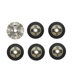 Ryobi Set di 6 dischi per smerigliatrice rak6agd125, diametro 125 mm - Sale