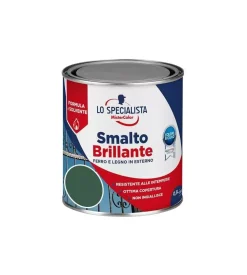 Smalto solvente brillante 0,5 lt. verde scuro Clearance