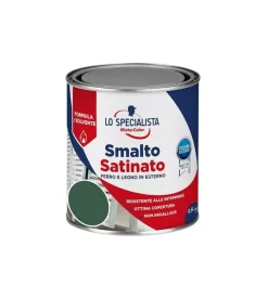 Smalto solvente satinato 0,5 lt. verde scuro Clearance