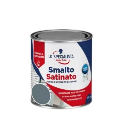 Smalti A Solvente-Smalto solvente satinato 0,5 lt. grigio scuro