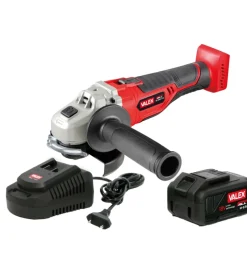 Valex Smerigliatrice angolare a batteria "m-sma1 18", con batteria da 3 ah e caricabatterie Hot