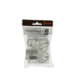 Sottopiede a pinza bianco ø 24 - 26 mm. con perno 8 pz. Hot