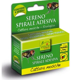 Spirali adesive cattura mosche. 4 pezzi Outlet