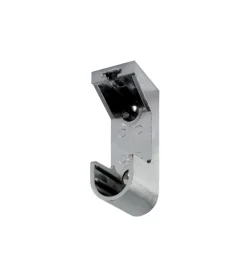 Supporti plastica per tubo ovale - cromato - 2 pz. Best
