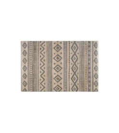 Tappeto da interno in bamboo "etnic bianco-grigio", 140x200 cm Discount