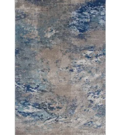 Tappeto "soho" ecru blu, 290x200 cm Outlet