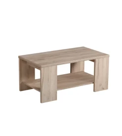 BellaHome Tavolino da caffe' con ripiano in quercia, 90,5x50,5x41,5 cm Sale