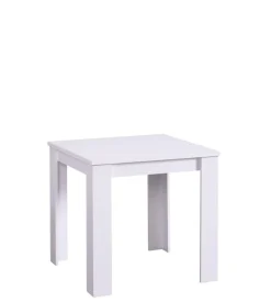 BellaHome Tavoli-Tavolo "alicante" bianco opaco, 80x80x75cm