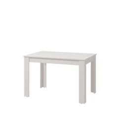 BellaHome Tavolo allungabile bianco lucido, 120-160x80x76,2 cm New