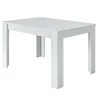 Tavolo da pranzo estensibile bianco lucido, 140-190x90x78 cm Online