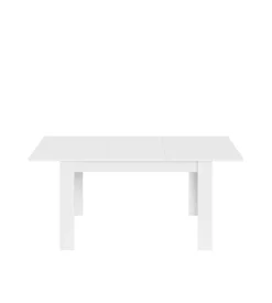 Tavolo da pranzo estensibile bianco lucido, 140-190x90x78 cm Online