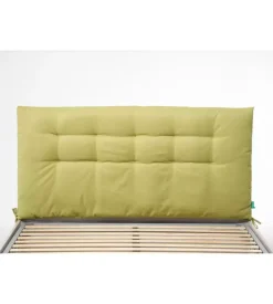 Testiera matrimoniale in tessuto trapuntato "soffy" verde 160 cm Clearance