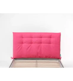 Testiera piazza e mezza in tessuto trapuntato "soffy" fucsia 120 cm Hot