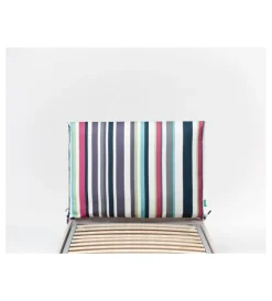 Testiera singola in tessuto "soffy" fantasia a righe 90 cm New