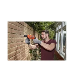 Black+Decker Trapani E Avvitatori-Trapano a percussione elettrico "beh200-qs" 500 w
